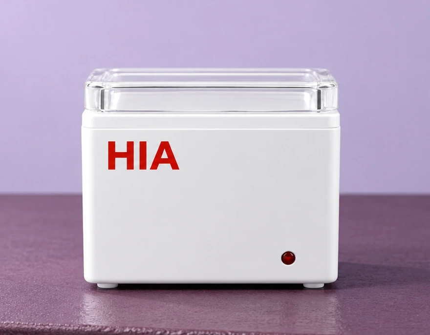 HIA warmer front view with lid closed