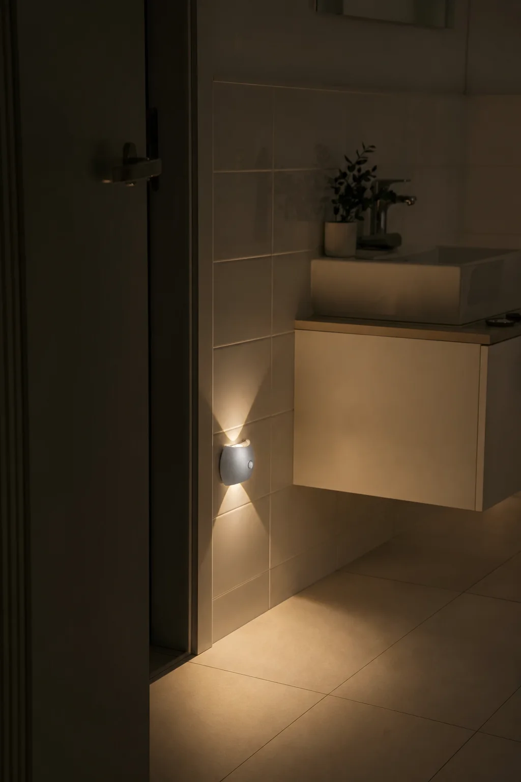Motion Sense Wall Light: Bathroom