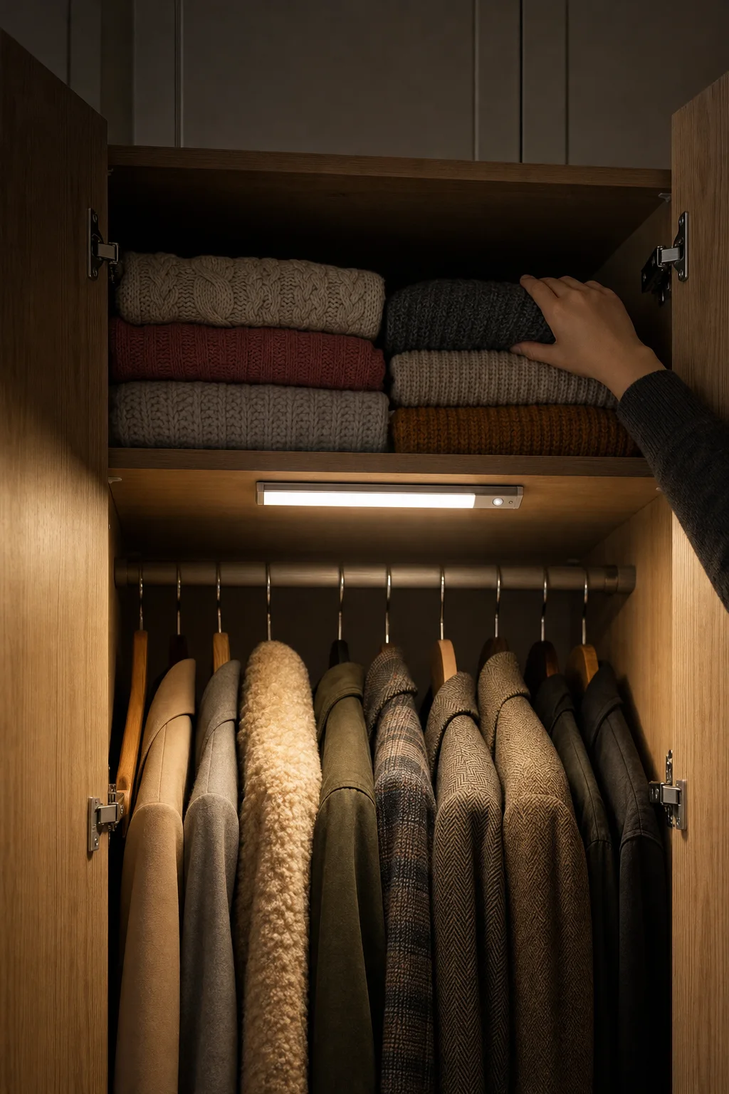 Motion Sense Light Bar: Wardrobe