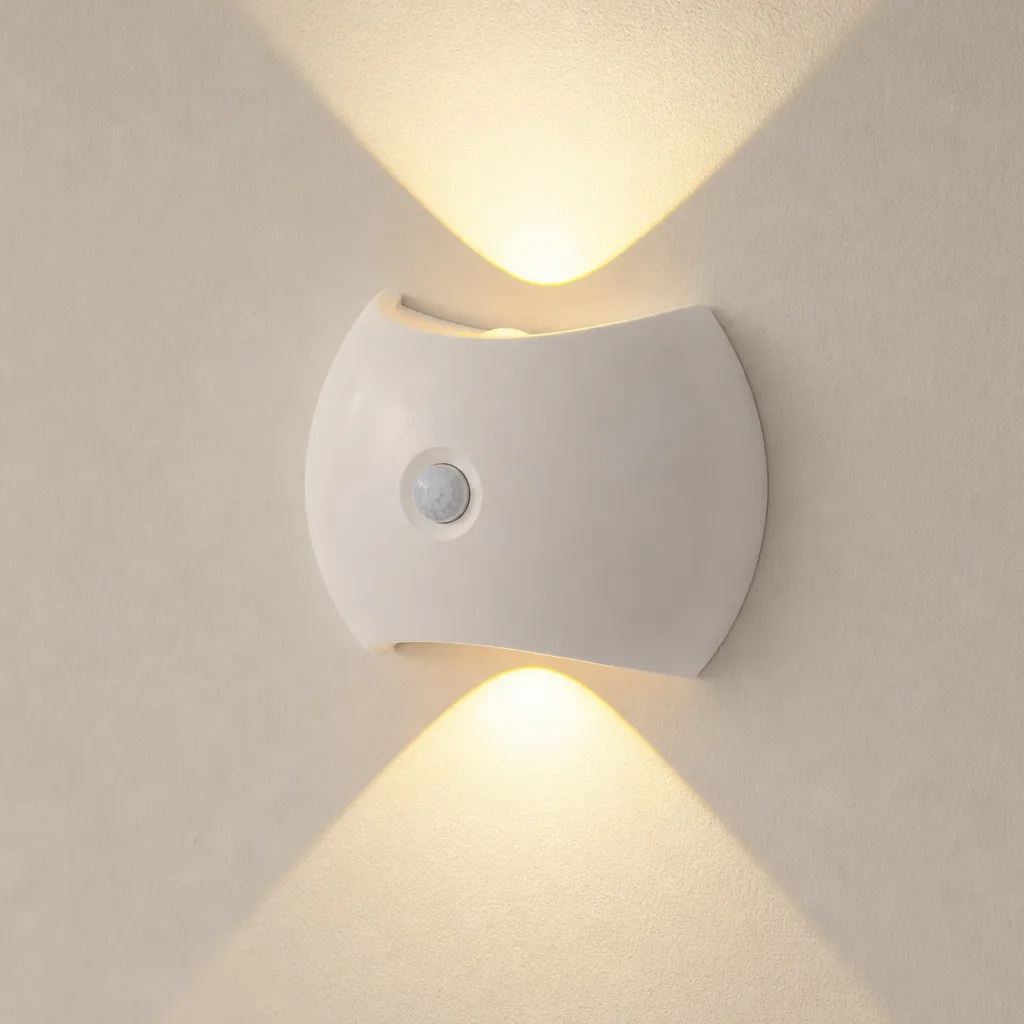 Motion Sense Wall Light in White