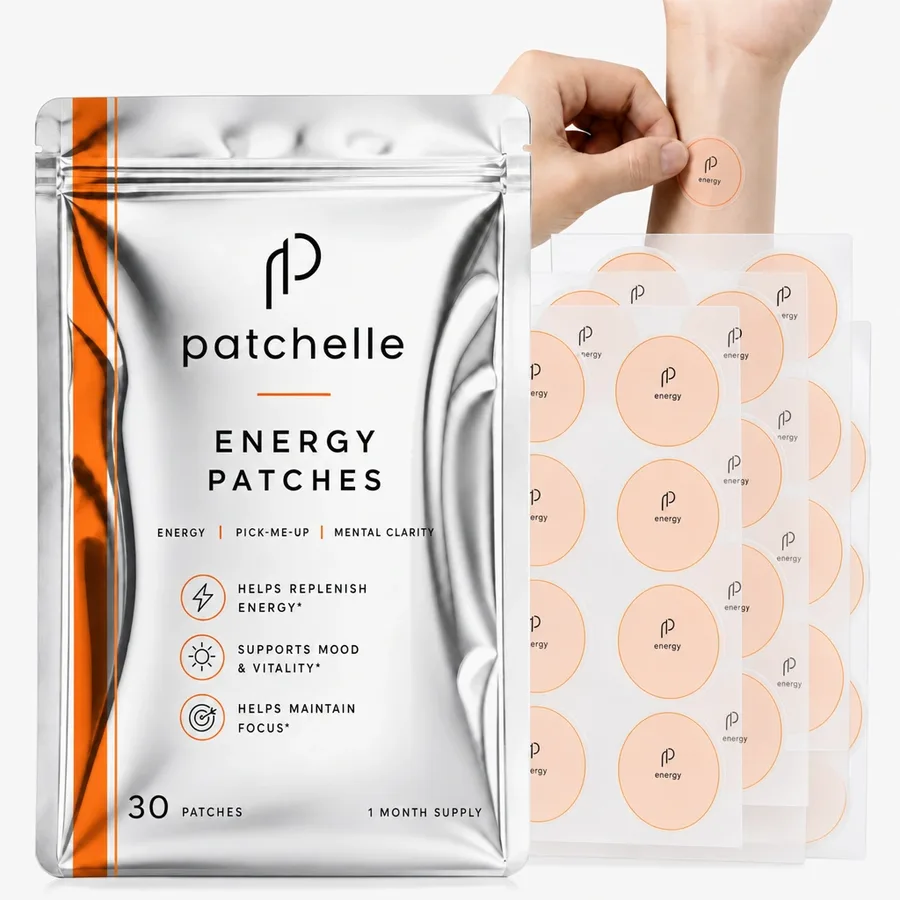 The Energy pouch with its patches