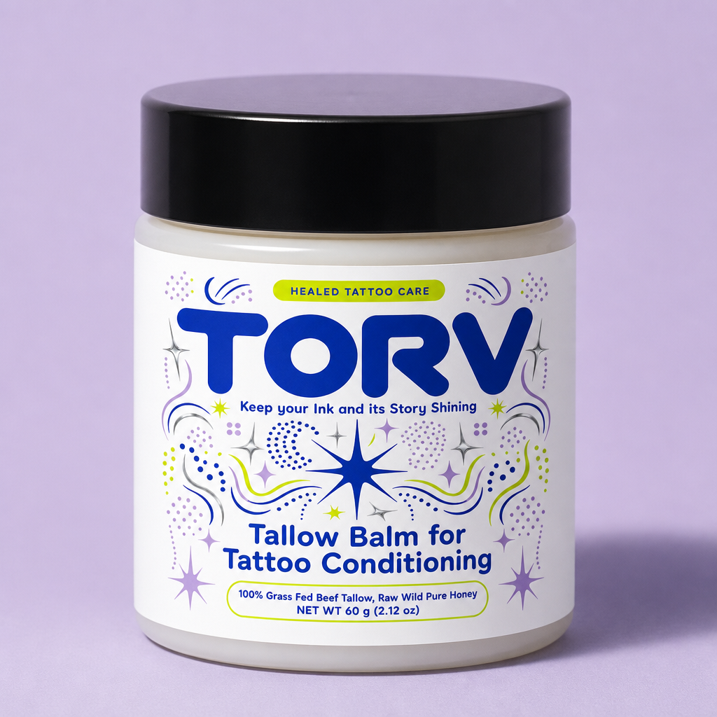 TORV Tallow Balm for Tattoo Conditioning, 60 g tin
