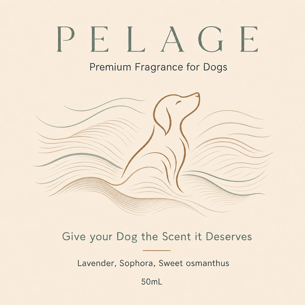 The Pelage bottle label artwork
