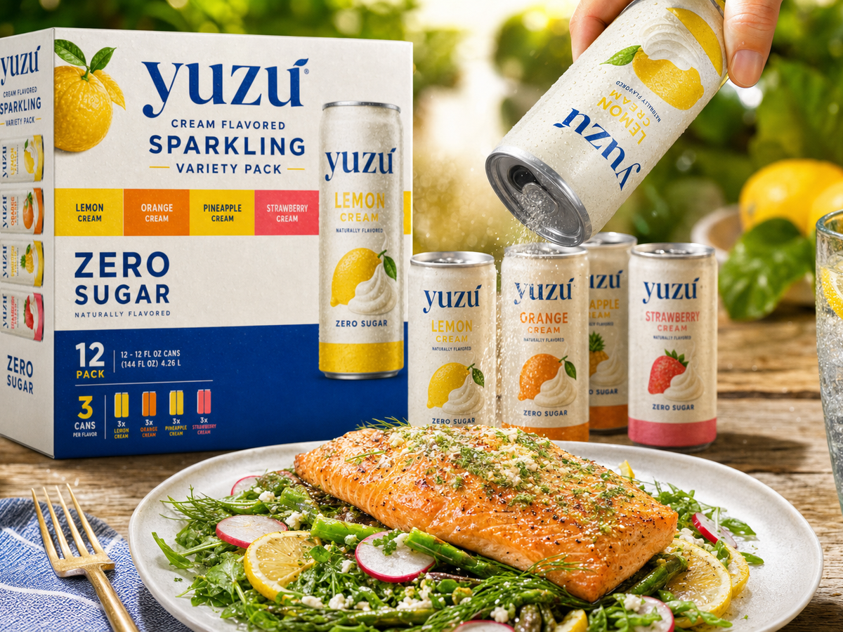 Yuzu — Cream Flavored Sparkling Variety Pack in use, 2