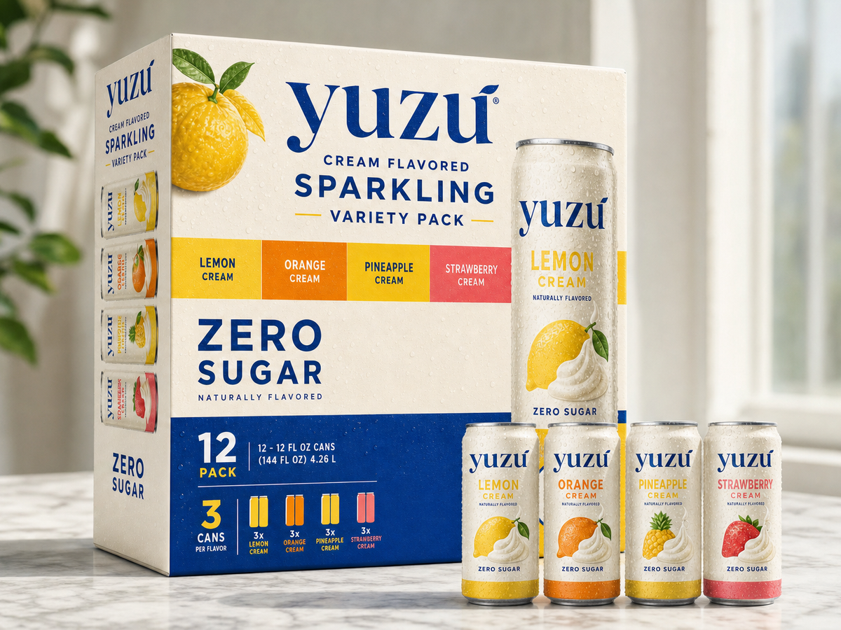Yuzu — Cream Flavored Sparkling Variety Pack in use, 3