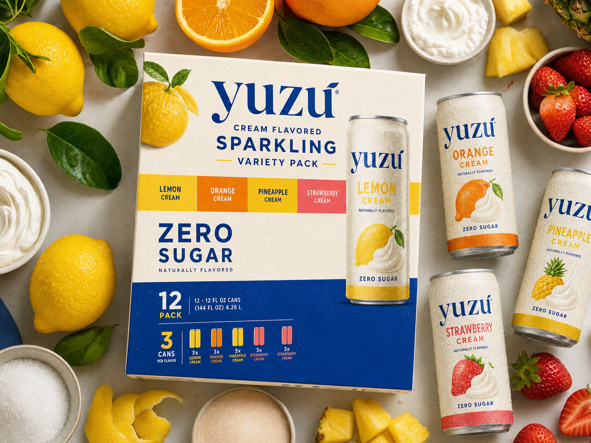 Yuzu — Cream Flavored Sparkling Variety Pack in use, 4