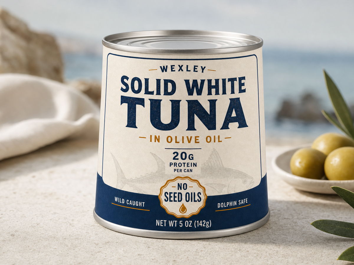 Solid White Tuna in Olive Oil in use