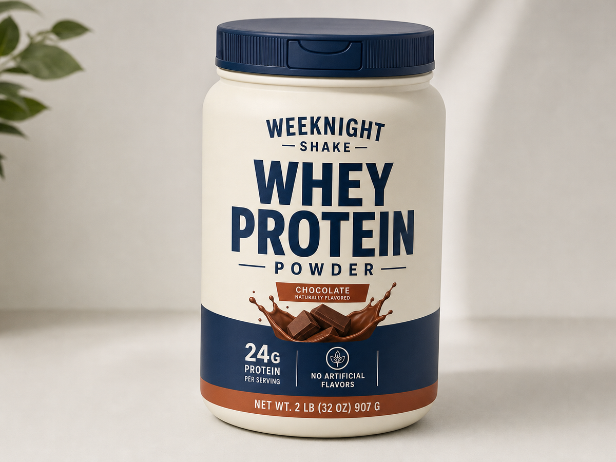 Weeknight Shake — Whey Protein Powder in use, 3
