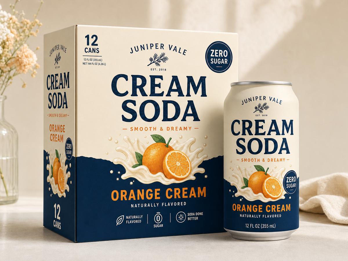 Cream Soda Zero Sugar in use
